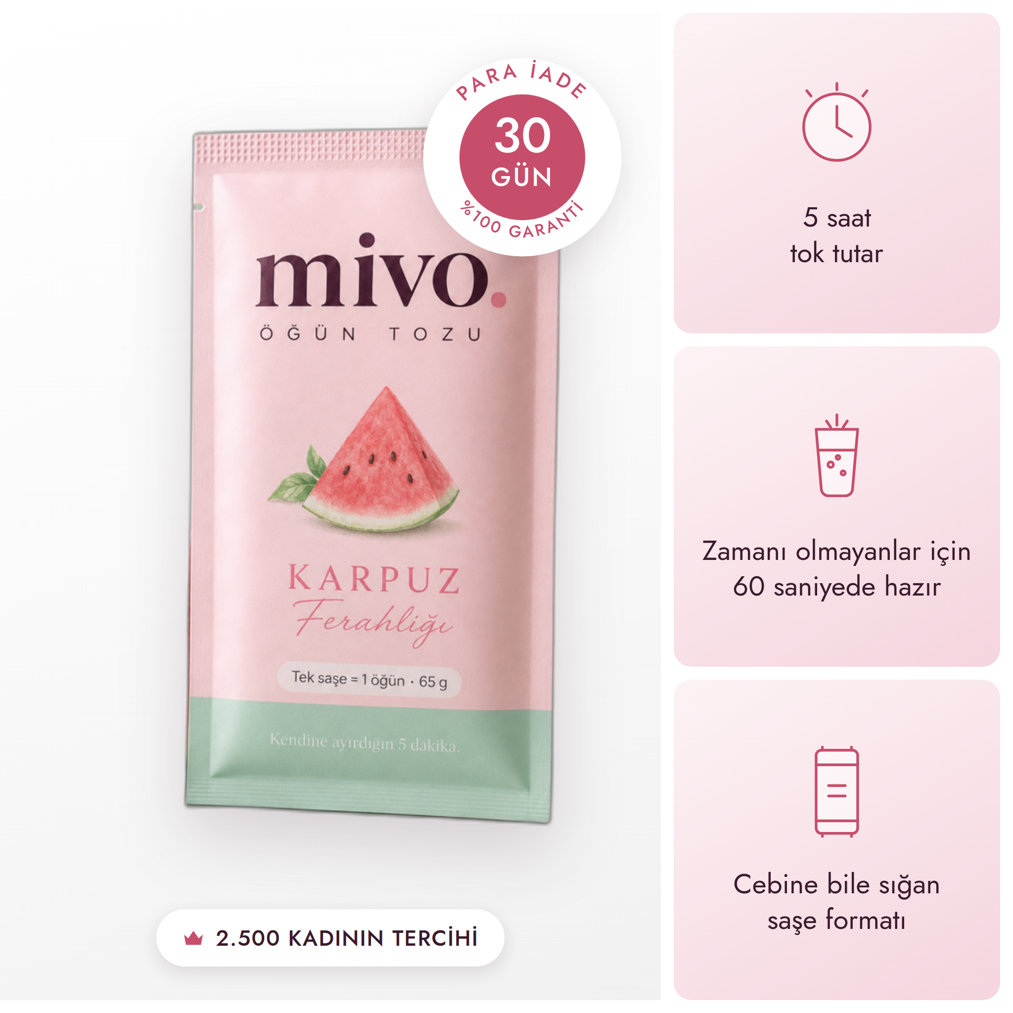 Mivo Öğün Tozu Vanilyalı 14 Öğün